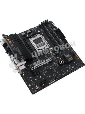 Материнская плата ASUS TUF GAMING A620M-PLUS WIFI, AM5, AMD A620, 4xDDR5, 4xSATA, 2xM.2, 1xPCIe 4.0 x16, 2xPCIe x1, 2xDP, 1xHDMI, 1x 2.5Gb LAN, 4xUSB-A 2.0, 2xUSB-A 3.2 Gen 1, 3x3.5 мм, 7.1, mATX