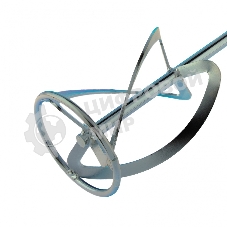 Насадка для миксера Сибртех, для легких растворов,120 х 590 мм, оцинкованная,хвостовик резьба М14