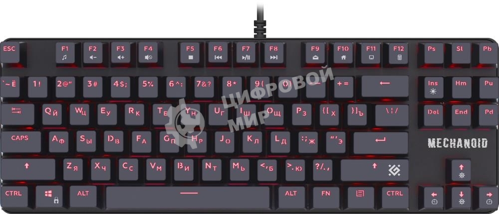 Клавиатура проводная Defender MECHANICAL MECHANOID GK-581 RU BLK