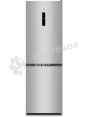 Холодильник Gorenje NRK619FAS4 серый двухкамерный 207/93л морозилка снизу, No Frost