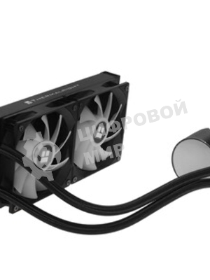Водяное охлаждение для процессора Thermalright Grand Vision 240 (240mm, LED, Black, ARGB/Fans: 2x120mm, 80.45CFM, 29.4dBA, 2150RPM/Pump height 72.5mm, 6400RPM, Rad thickness 27mm/S: 1700, 1200, 1851, 115X, 2011, 2066, AM5, AM4)