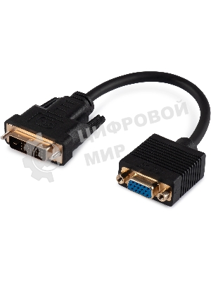 Переходник Buro DVI-D (m) VGA (f) 0.23м (BU-DVI-VGA) черный