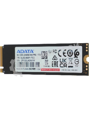Накопитель SSD ADATA LEGEND 900 PRO, 1Tb, PCIe 4.0 x4, M.2 2280, NVMe, R/W 7400/6000