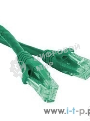 Патч-корд Hyperline U/UTP, Cat.6, LSZH, 1.5 м, зеленый PC-LPM-UTP-RJ45-RJ45-C6-1.5M-LSZH-GN