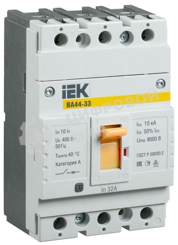 Авт. выкл. Iek SVA4410-3-0032 ВА44 33 3Р 32А 15кА