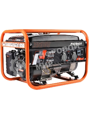 Электрогенератор бензиновый Patriot GRS 3500, 2.8 кВт, 75 дБ, 38.8 кг