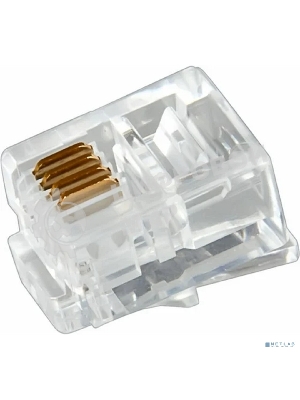 Разъем телефонный Rexant UTP, RJ-14 (6P4C), CAT 3