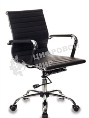 Кресло Бюрократ CH-883-LOW/BLACK черный, экокожа