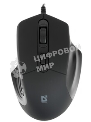 Мышь проводная Defender Datum MB-347 черный, 1600 dpi, USB, кнопки - 4
