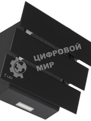 Вытяжка каминная LEX Rio G 600 черная, 59.5 см, 700 куб. м/ч, 44 дБ