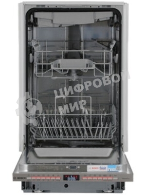 Встраиваемая посудомоечная машина Bosch SPV4EMX10E, серебристый, 44.8 см, 10 компл., 44 дБ, класс C