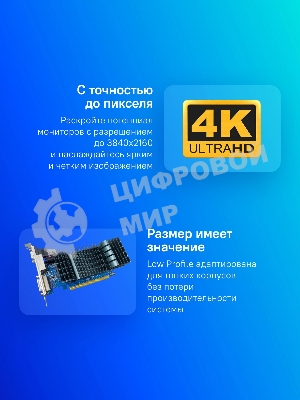 Видеокарта Asus GeForce GT 710, 2 GB GDDR5, 64 bit, HDMI, DVI-D, VGA, GPU 954 MHz