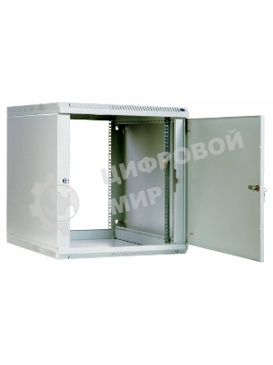 Шкаф настенный ЦМО ШРН-Э-12.500.1 12U 600x520 мм пер. дв. стал. лист несъемные бок. пан. серый
