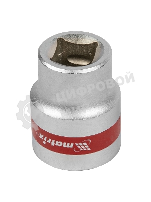 Головка торцевая Matrix, 22 мм, 6-гранная, CrV, под квадрат 1/2