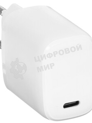 Сетевое зарядное устройство Qumo Energy light PD 20Вт, (модель 0105), USB Type-C PD, + кабель 1м. Type-C на Type-C, белый