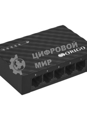 Коммутатор неуправляемый ORIGO OS2105/A2A 5x1000Base-T, корпус пластик
