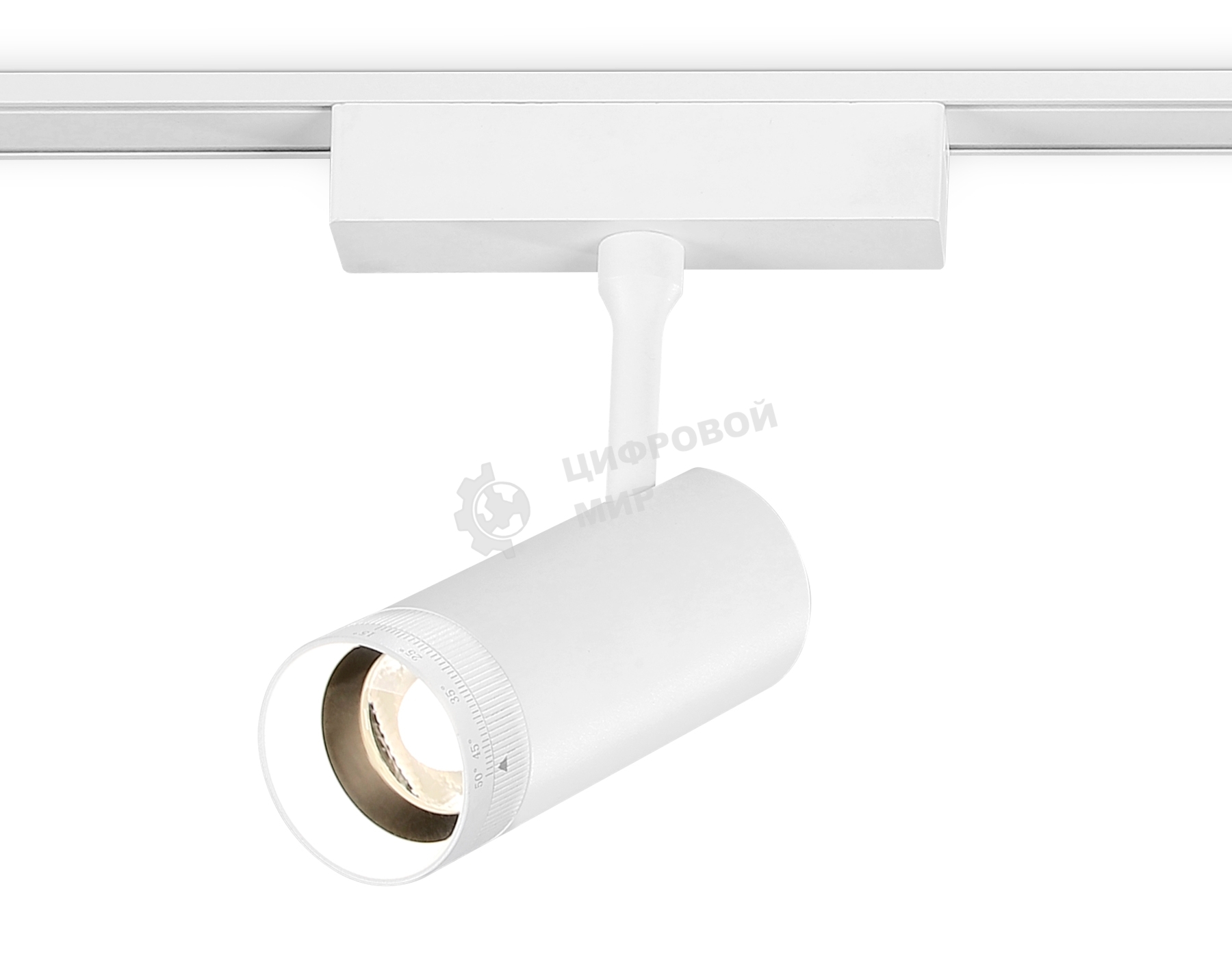 Светильник трековый светодиодный GV1570 WH белый IP20 10W 4200K 48V 15-51° D55*185