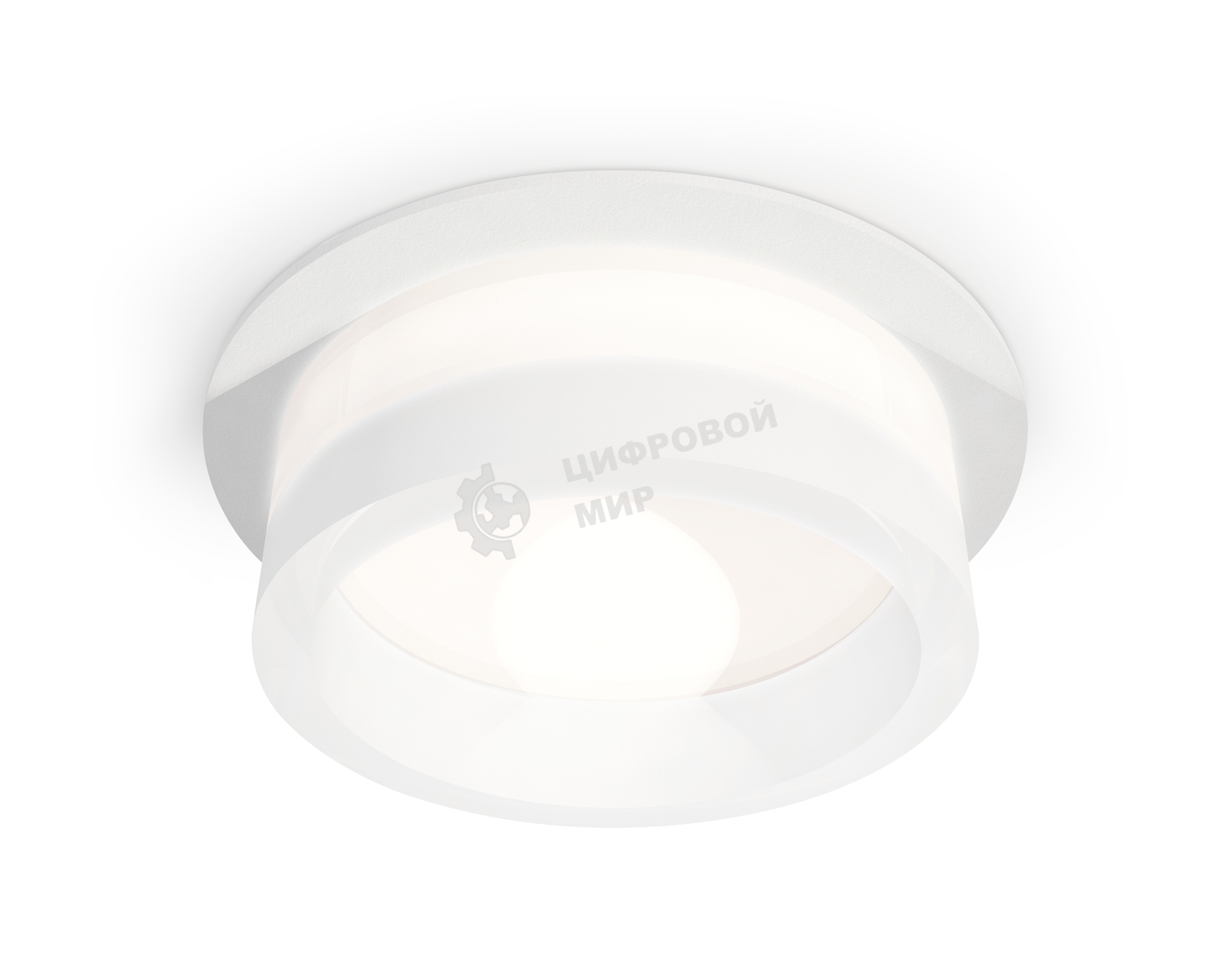 Комплект встраиваемого светильника Ambrella light XC8050015 SWH/FR белый песок/белый матовый GX53 (C8050, N8401)