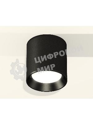 Светильник Ambrella Light XS6302002 SBK/PBK черный песок/черный полированный MR16 GU5.3 (C6302, N6103)