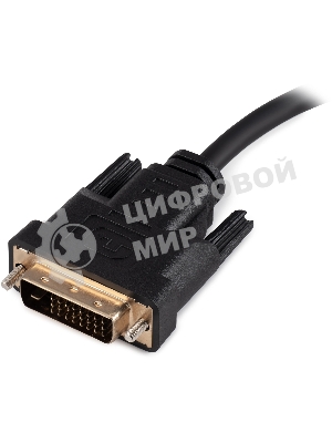 Переходник Buro DVI-D (m) VGA (f) 0.23м (BU-DVI-VGA) черный