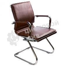 Кресло компьютерное Бюрократ CH-993-Low-V/Brown коричневый, низкая спинка, искусственная кожа