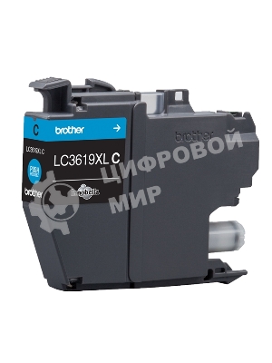 Картридж Brother струйный LC3619XLC голубой повышенной емкости 1500 стр. для MFC-J3530DW, MFC-J3930DW