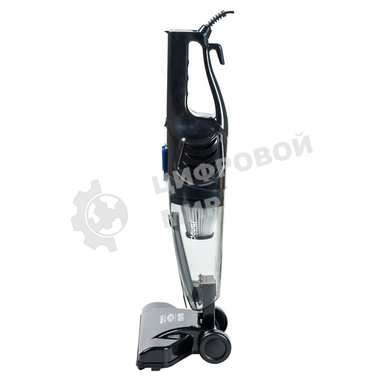 Пылесос вертикальный Endever VC-286 серый, питание от сети, 100 Вт, уборка сухая, пылесборник 1.9 л