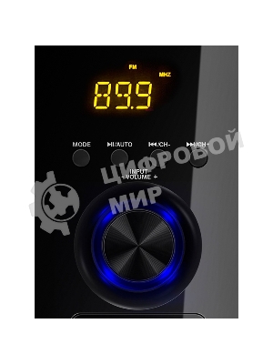 Акустическая система SVEN MS-2050 черный (2x12,5W + Subwoofer 30W, дерево, USB, SD, FM, ПДУ, Bluetooth)