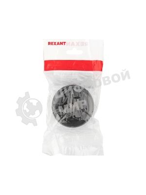 Розетка штепсельная Rexant карболитовая, открытой установки, б/з 16 А, черный