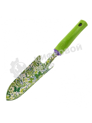 Совок посадочный узкий Palisad 55х330 мм, стальной, пластиковая рукоятка