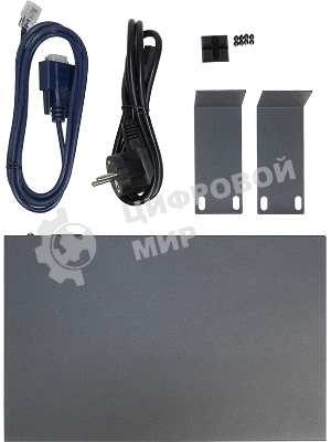 Коммутатор Managed L2 Switch 8x1000Base-T, 2x1000Base-X SFP, RJ45 Console, 19