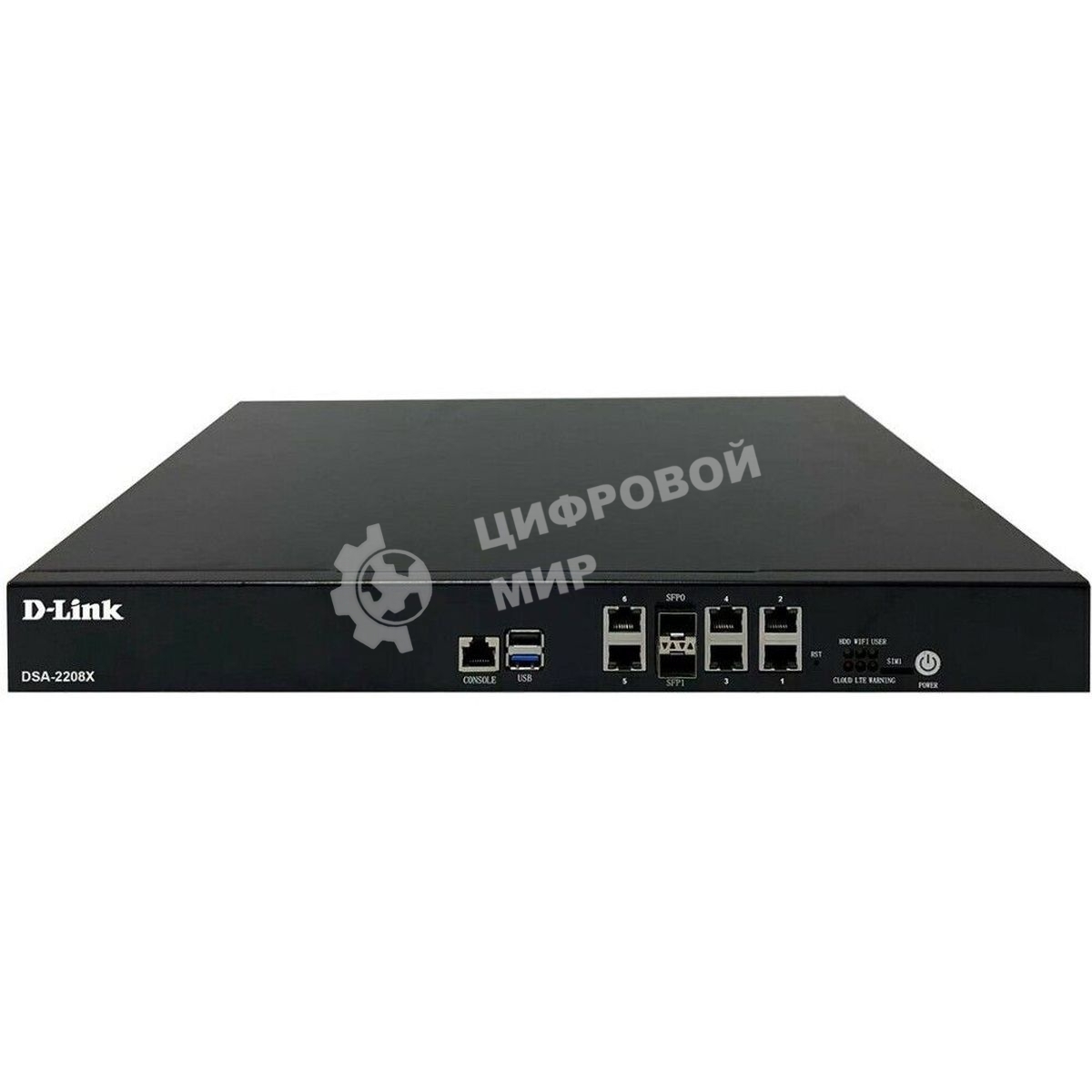 Маршрутизатор D-Link Service Router, 6x1000Base-T, 2x10GBase-X SFP+, 2xUSB ports, RJ45 Console