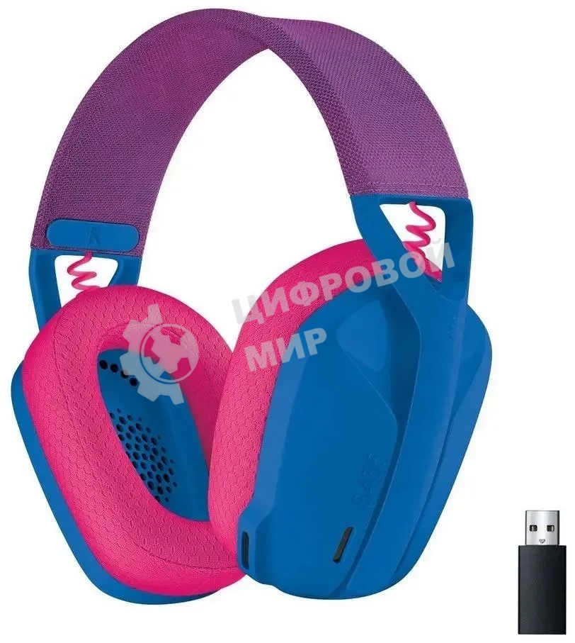 Гарнитура беспроводная Logitech Headset G435 LIGHTSPEED Wireless Gaming BLUE - Retail