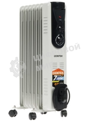 Обогреватель масляный Centek CT-6200 (7 секций) белый, 700/1000/1500 Вт, 15 м2, термостат