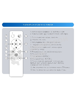 Потолочный светодиодный светильник Ambrella light FZ1350 WH белый IP20 40W 3000-6500K 390*80 (ПДУ ИК)