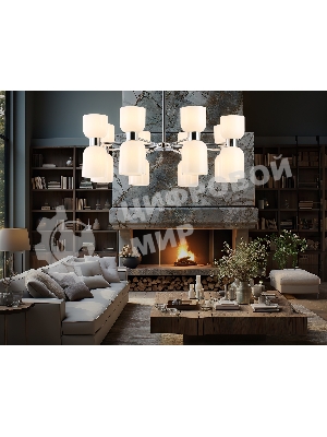 Люстра Ambrella light LH56085/16 СH/FR хром/белый матовый E14*16 max 40W D860*510