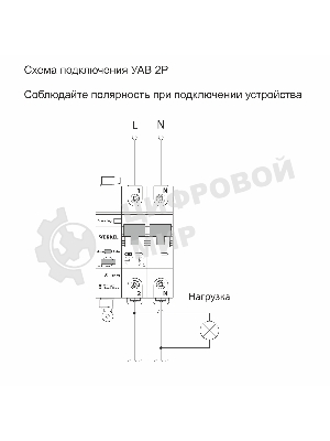 Умный автоматический выключатель Werkel 2 P  63 A  C  6 kA W1002P6301