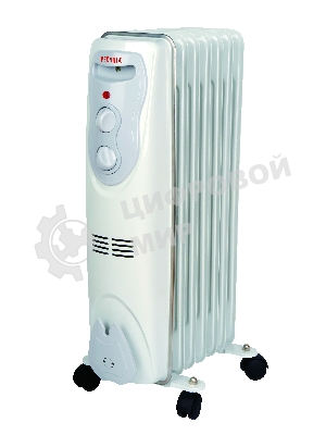 Обогреватель масляный Ресанта ОМ- 7Н (7 секций), белый, 1500 Вт, 15 м2, термостат 67/3/7