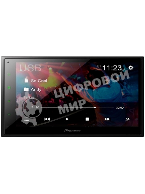 Автомагнитола Pioneer DMH-A345BT, 2 DIN, 6.8