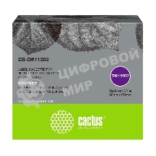 Картридж ленточный Cactus CS-DK11202 черный для Brother P-touch QL-500, QL-550, QL-700, QL-800