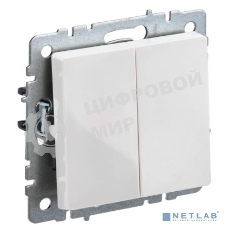Выключатель 2-кл. IEK BRITE 10А ВС10-2-0-БрБ белый