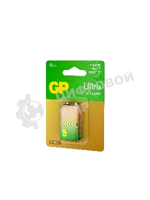 Алкалиновая батарейка GP Ultra Alkaline G-Tech 9V Крона - 1 шт. на блистере