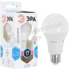 Лампа светодиодная ЭРА STD LED A60-17W-840-E27 17 Вт груша нейтральный белый свет