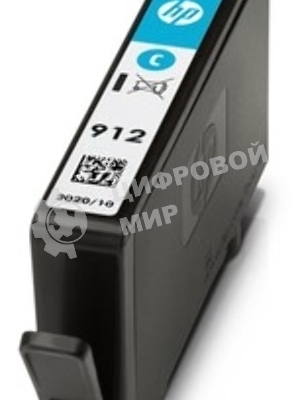 Картридж струйный HP 912 3YL77AE голубой (315стр.) для HP OfficeJet 801x/802x