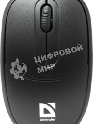 Мышь проводная Defender Datum MS-980 черный, 1000 dpi, USB, кнопки - 3