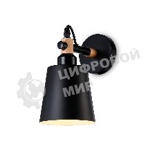 Светильник Ambrella light TR82213 BK/LW черный/светлое дерево E27 max 40W 230*130*190
