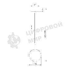 Grollo подвесной светильник черный (50120/1)