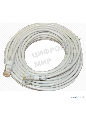 Пaтч-корд U/UTP Rexant, cat.5e, RJ45-RJ45, неэкранированный, PVC серый, 25м