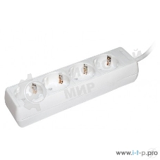 Удлинитель 4х5 м с заземл. 16А IP20 У04 2P+PE ИЭК WYP10-16-04-05-Z-N
