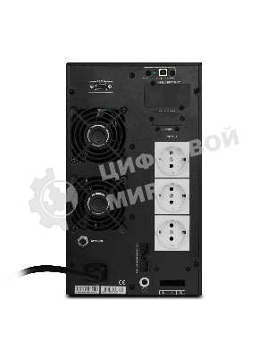 Источник бесперебойного питания Powerman Online 3000 Plus черный external battery pack (not included)(БЕЗ БАТАРЕИ)